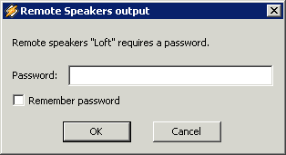 screenshot of password dialog