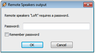 screenshot of password dialog